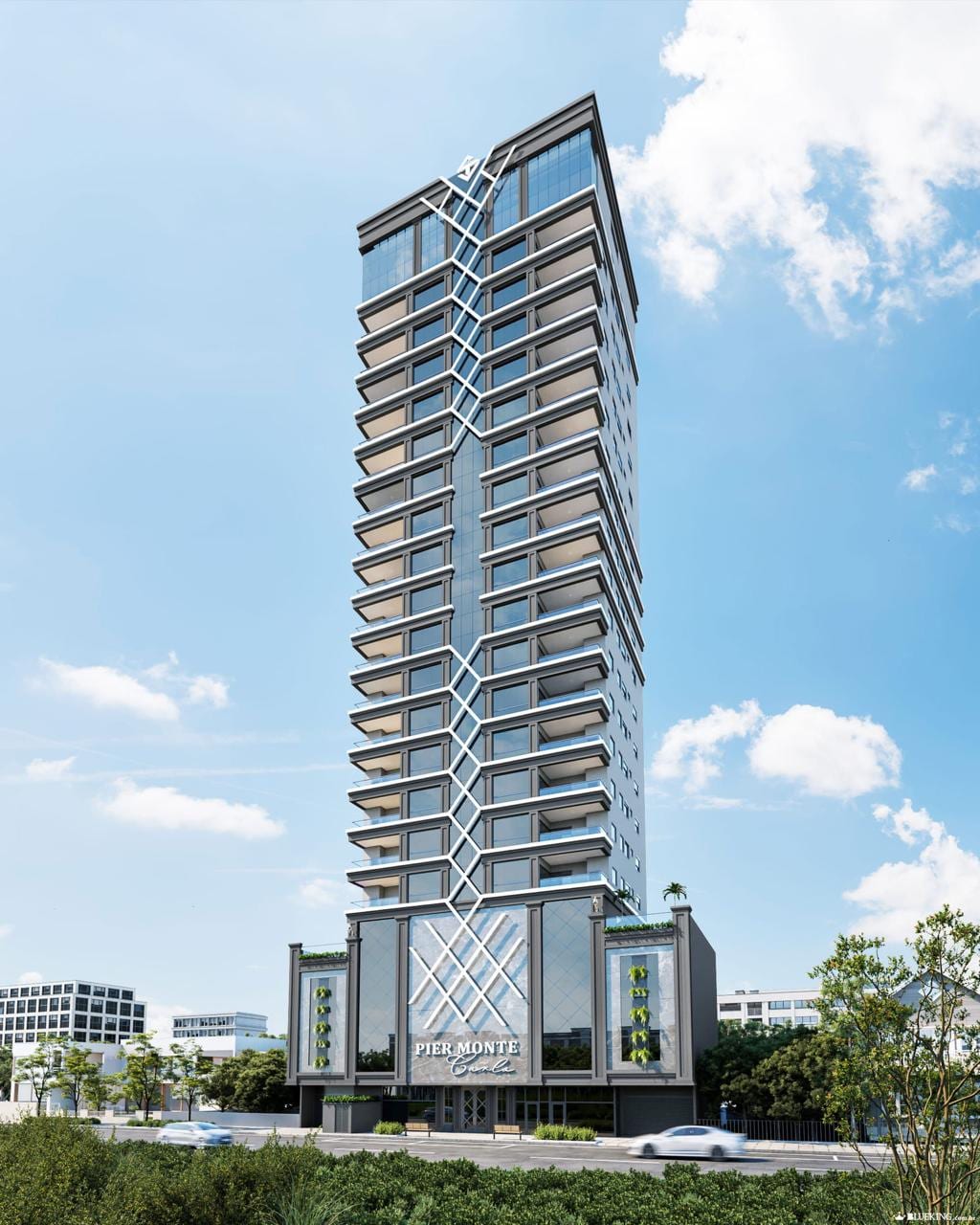Apartamento 3 suítes mobiliado frente mar no Ed. Pier Monte Carlo, Perequê, Porto Belo