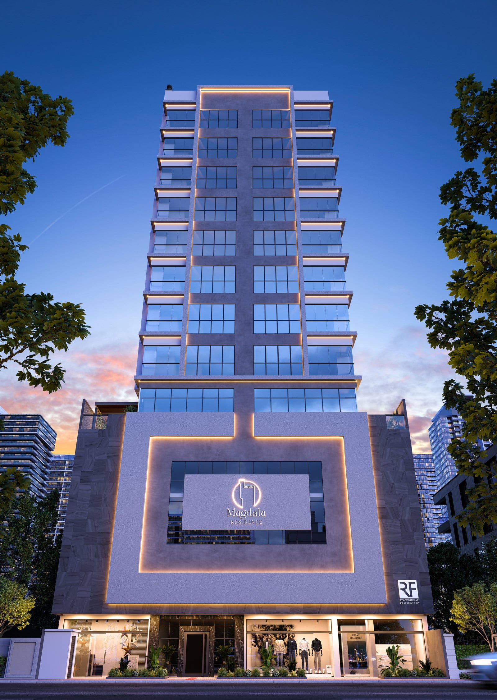 Apartamento 3 suítes mobiliado no Magdala Residence, Meia Praia, Itapema