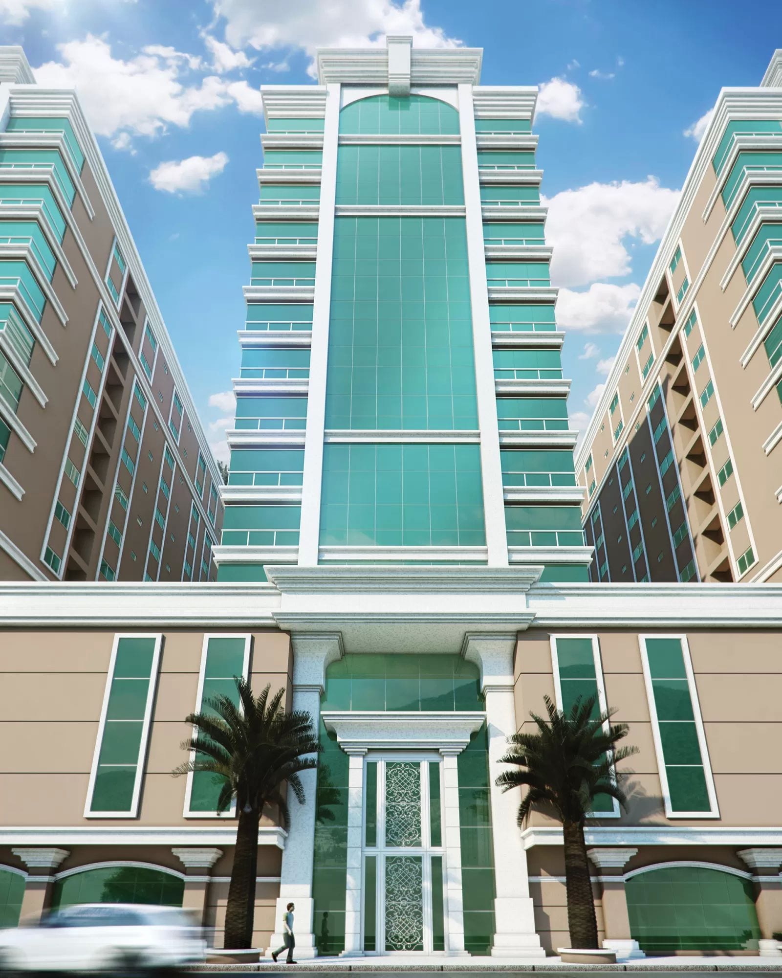 Apartamento 3 suítes mobiliado no Ed. Le Tre Torri Residenziale, Centro, Itapema