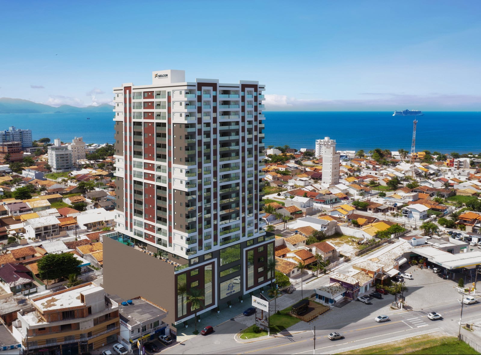 Apartamento 2 suítes mobiliado no Ed. Porto do Sol Residencial, Perequê, Porto Belo