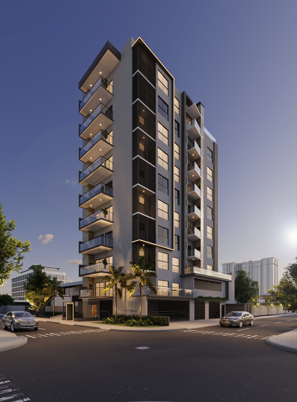 Apartamento 3 dormitórios mobiliado no Ed. Sand Beach, Centro, Balneário Piçarras