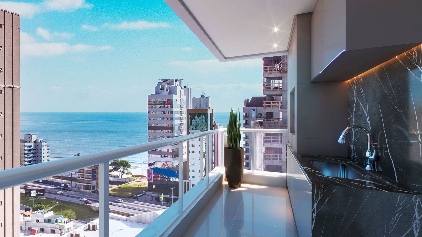 Apartamento 1 suíte mobiliado no Acádia Residence, Morretes, Itapema