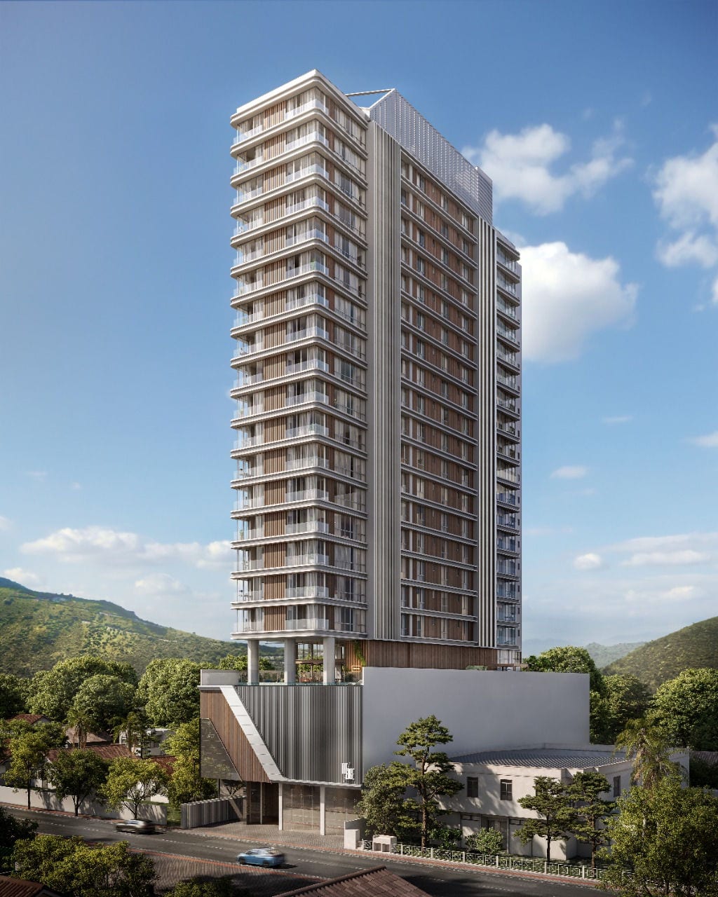 Apartamento 4 suítes mobiliado frente mar no The Edge Tower, Perequê, Porto Belo