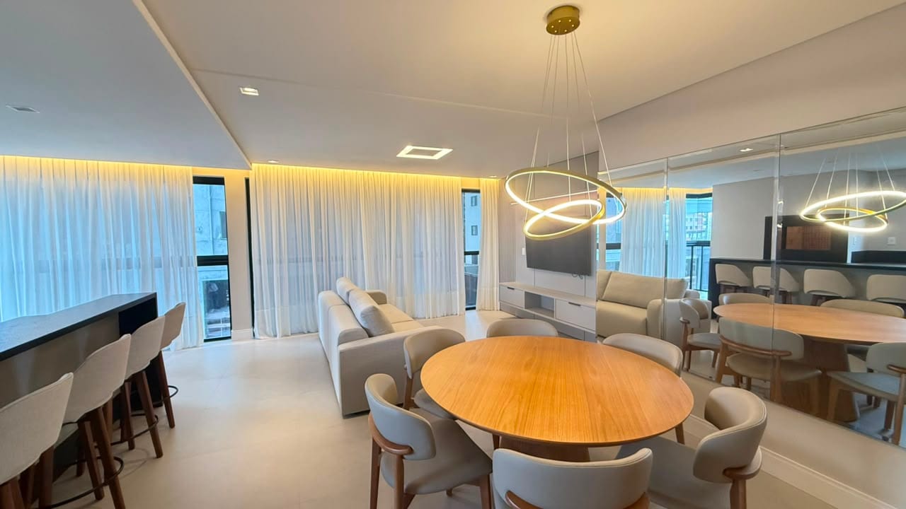 Apartamento 3 suítes mobiliado no Ed. Riverside, Centro, Itapema