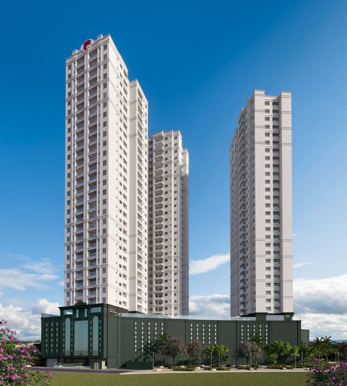 Apartamento 3 dormitórios no Ed. Greenvile, Meia Praia, Itapema